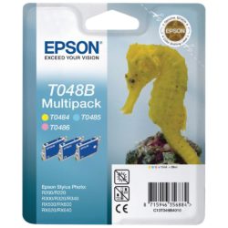Epson Seahorse T048B Ink Cartridge, Light Cyan, Light Magenta, Light Yellow Multipack, C13T048B4010 (package 3 each)